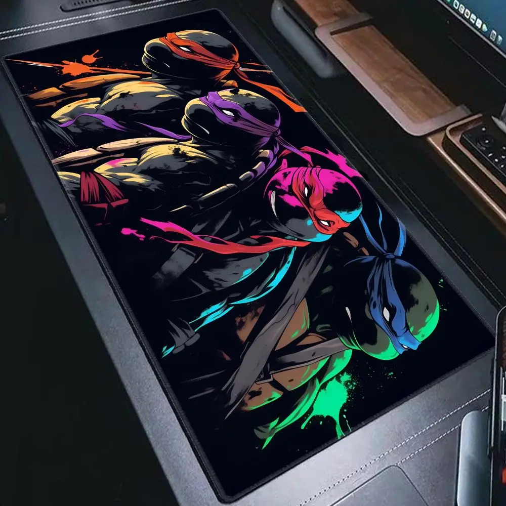 Anime Teenage M-Mutant N-Ninja Turtle TMNT Mouse Pad Table Pad Large XXL Gaming Lock Edge Thickened PC Table Desk Mat HYBXAXC