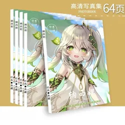 Anime Genshin darbe rakam boyama albüm Nahida Cosplay Photobook resim oyunu hayranları hediye koleksiyonu