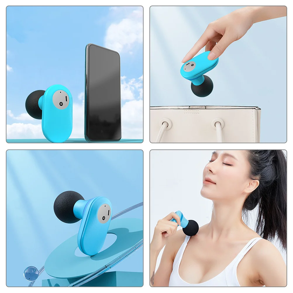 

Portable Electric Body Massaging Device Small Pocket Muscle Tool 6-Mode Adjustment for Travel Use Mini Small Handheld Mini
