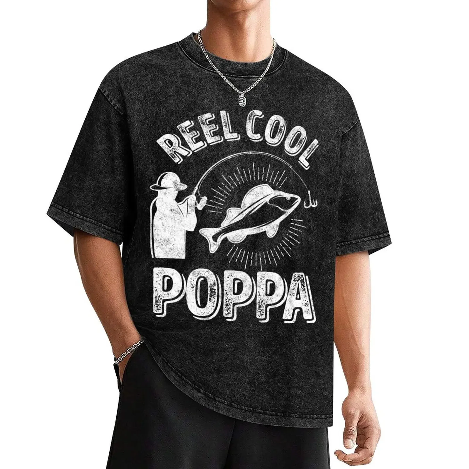 

Reel Cool Poppa Shirt Fisherman Christmas Gift Father's Day T-Shirt vintage anime shirt summer top customs T-shirt men