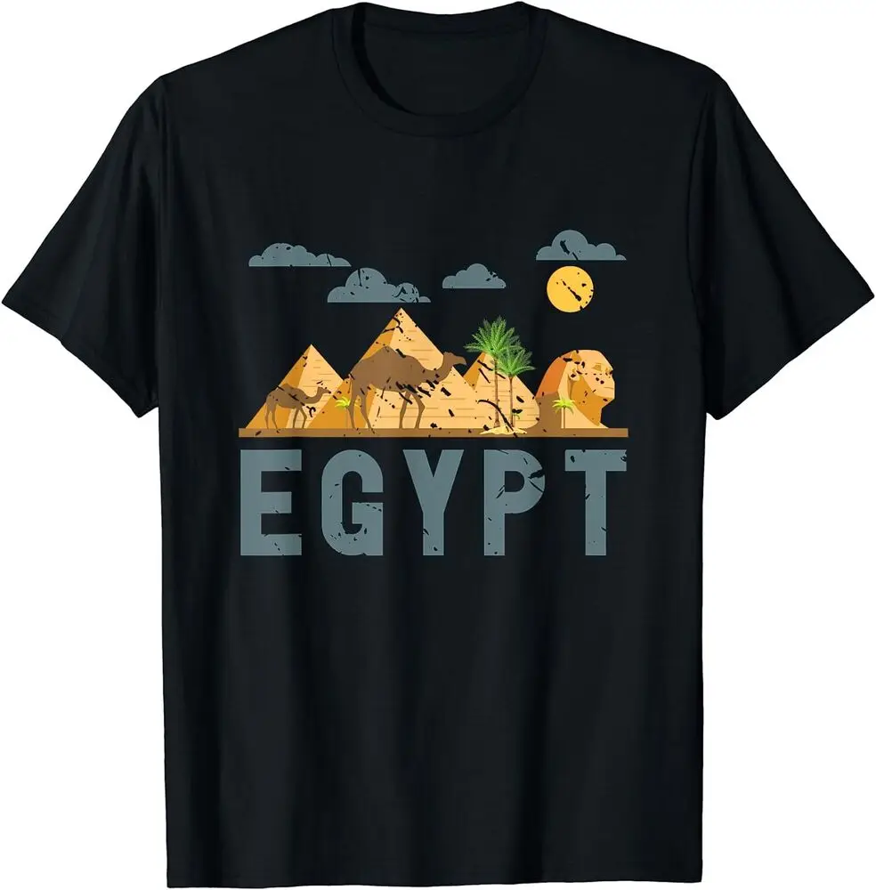 

Africa Egyptian Hieroglyphics Cairo Egypt T-Shirt For Men Clothing Women Short Sleeve Tees Y2K Tops New Arrival Unisex Summer