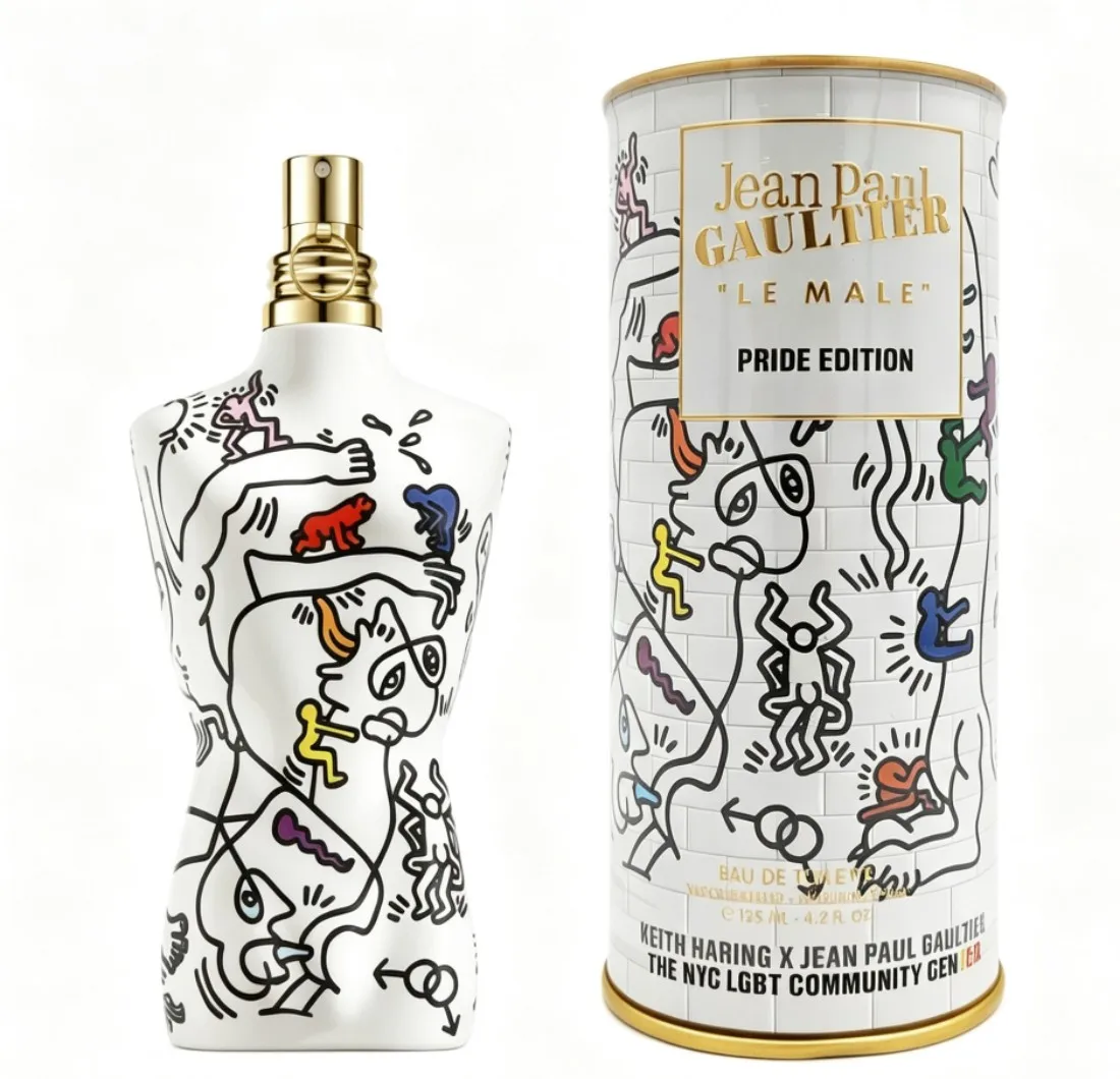 Jean Paul Gaultier Le Male Pride Edition Fragrant citrus flower fragrance, neutral perfume spray, 4.2oz125ml, lasting fragrance, suitable for multiple places, exclusive, gift choice view 5