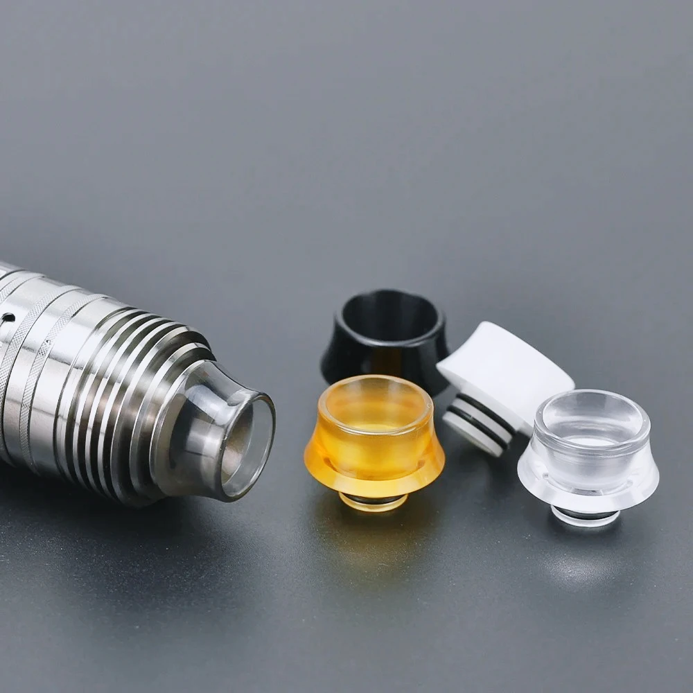 4pcs wolfcoolvape T11 510 PEI Drip Tip Steam Tuners Style Wide Bore DL Vape Tip for Taifun GT4S RTA RDA Big Cloud Ecig