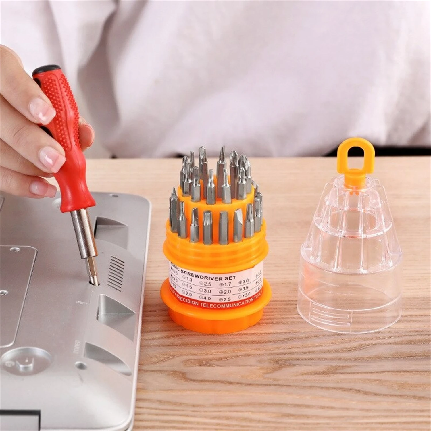 31PC Pagoda Type Universal Screwdriver Multitool Set Manual Combination Maintenance Driver Screw Batch Mobile Phone Repair