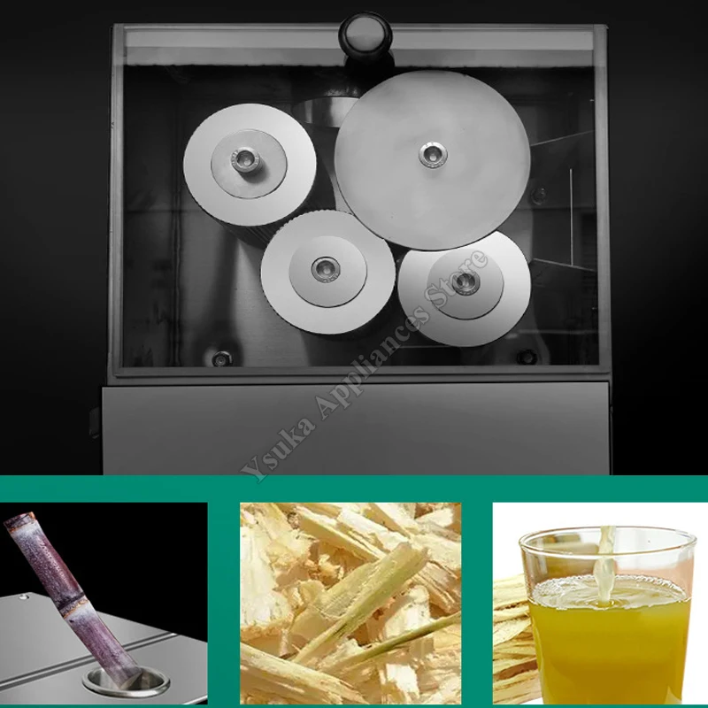 Commercial Electric Sugarcane Juicer Pressing Equipment High Speed Machine