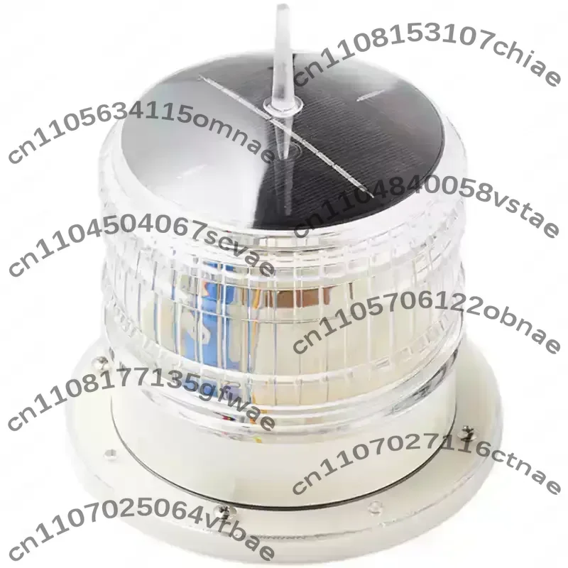 Marine solar LED signal flash warning beacon row anchor aviation obstacle light