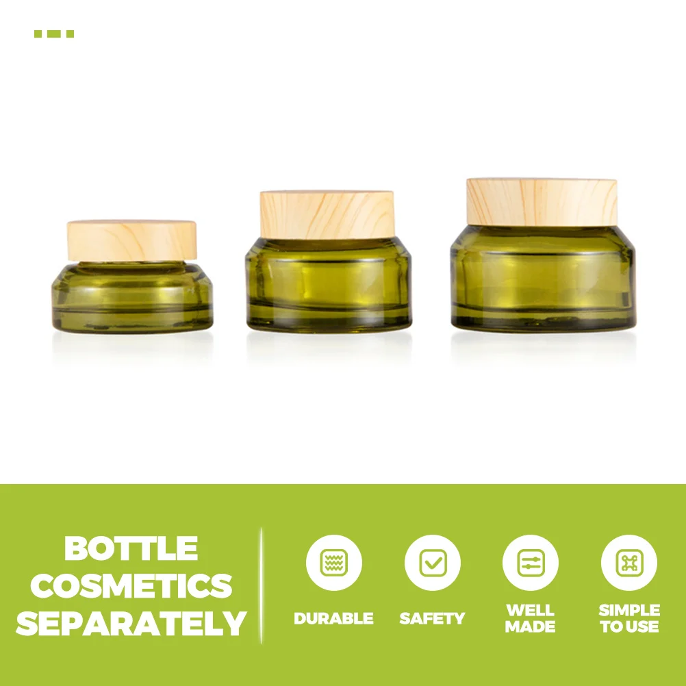 

5Pcs Refillable Cream Containers Tiny Jars Travel Lightweight Jars Portable Sample Containers for Lotion Body Butter