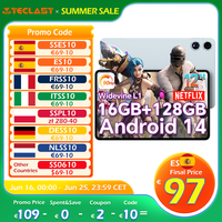 Teclast T60 Plus Android 14 Tablet 12 Inches 2K 2000X1200 90Hz Widevine L1 Mtk Helio G88 (6Gb Ram+10Gb Expansion)16Gb/128Gb 8000Mah Battery 4g Lte Dual Sim Tf up to 1Tb