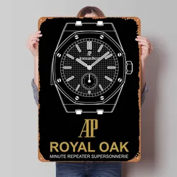 AP Royal Oak Watches Poster Room Decoration Tin Plaques Wall Art Metal Sign for Wall Decoration Home Decor Coffee Bar Dekoration