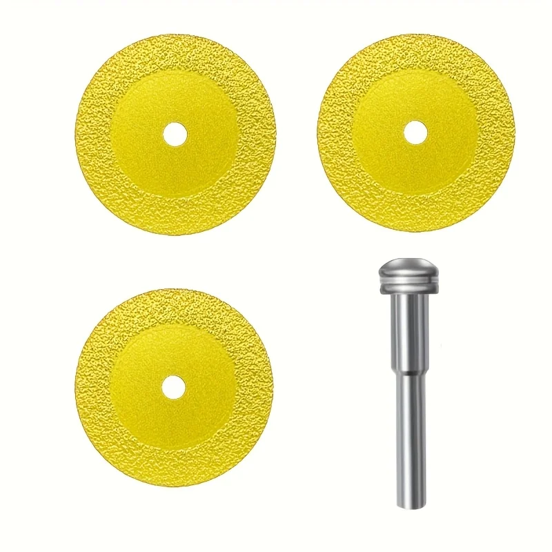 2 Stück/3 Stück Diamant-Schneidmesser mit Pleuel – ideal für Marmor, Jade, Keramikfliesen, langlebiger Stahl mit goldener Farbe