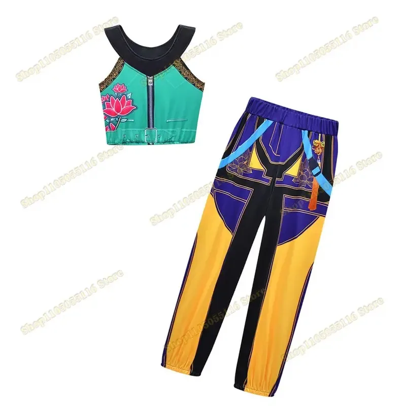 

AIAI 2025Детский костюм для девочек с 3D принтом аниме Kpop Охотники на демонов Руми Зои Мира Косплей Костюм Идол Топы Юбка Шорты Детский Хэллоуин