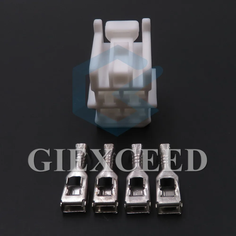 2 Sets 4 Pin AC Assembly 6098-1489 6098-1851 Auto Cable Connector Car Directional Motor Electronic Booster Pump Module Socket