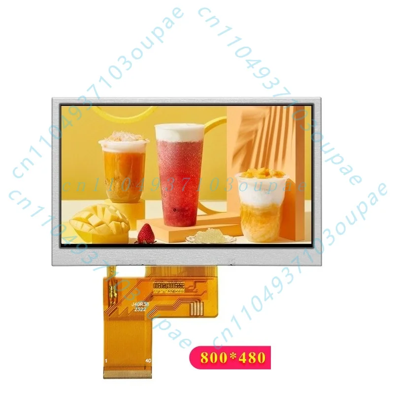 High definition LCD 800 * 480 high definition dot matrix screen IPS full view 4.3 inch TFT color screen