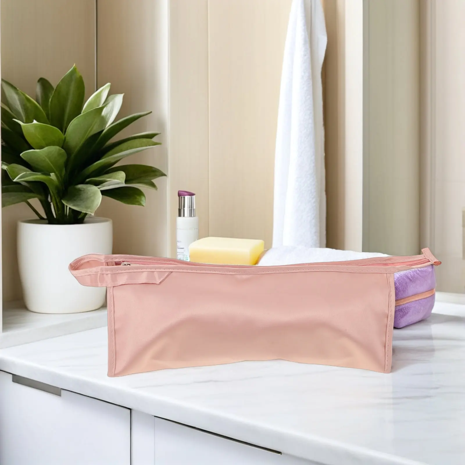 

Комплект из 2-х двухцветных дорожных чехлов для фена и утюжков для волос, защитный органайзер для парикмахерских инструментов, сумка для транспортировки плойки и выпрямителя для путешествий