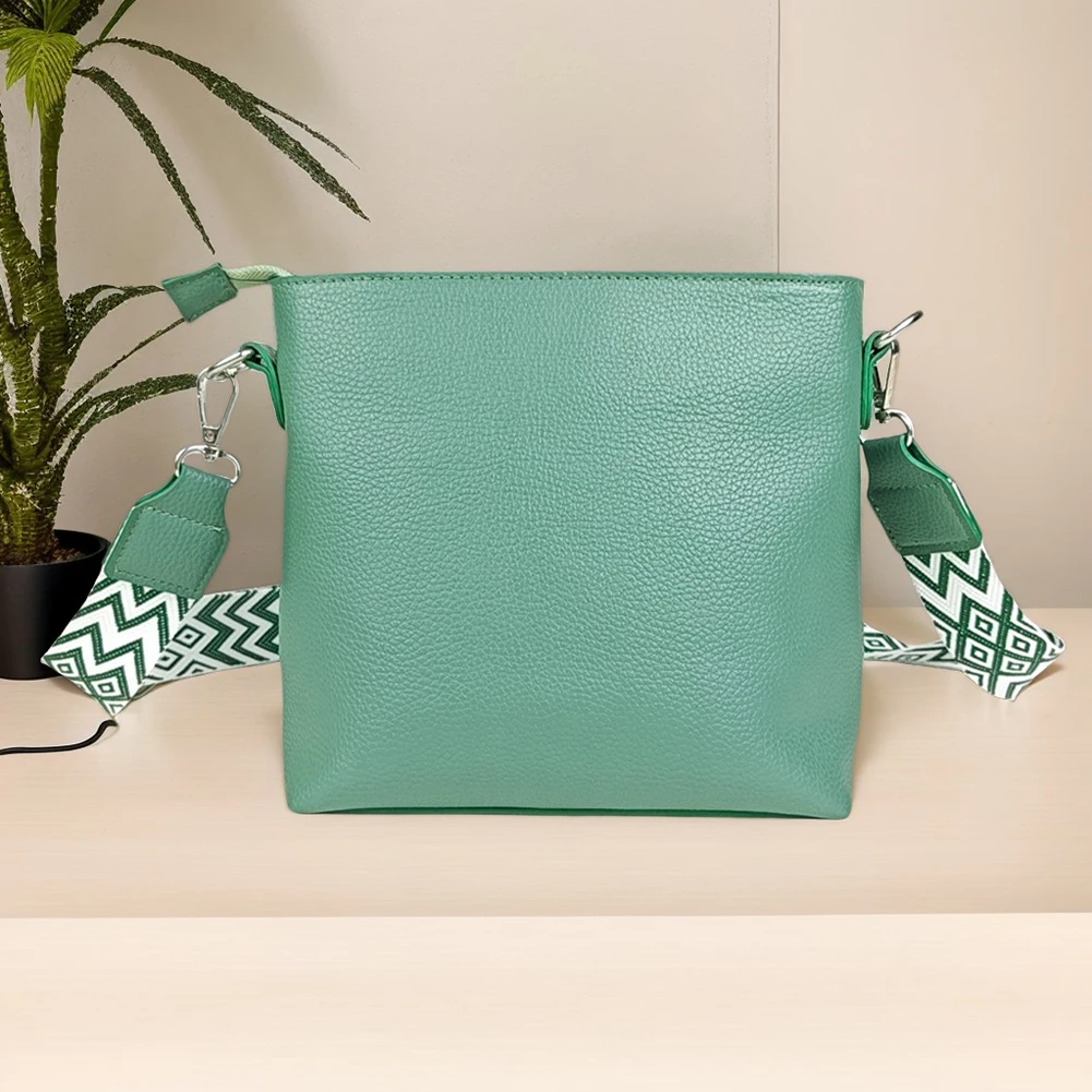 

PU Leather Small Crossbody Cell Phone Bag & Wide Removable Strap Mini Crossbody Purse Versatile Shoulder Purse for Women Girls