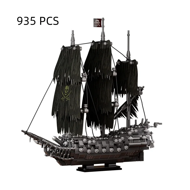 66050 Flying Dutchman Pirate Ship Building Blocks Model Kids Educational DIY Assembly Bricks Toy Collection Gift For Boys
