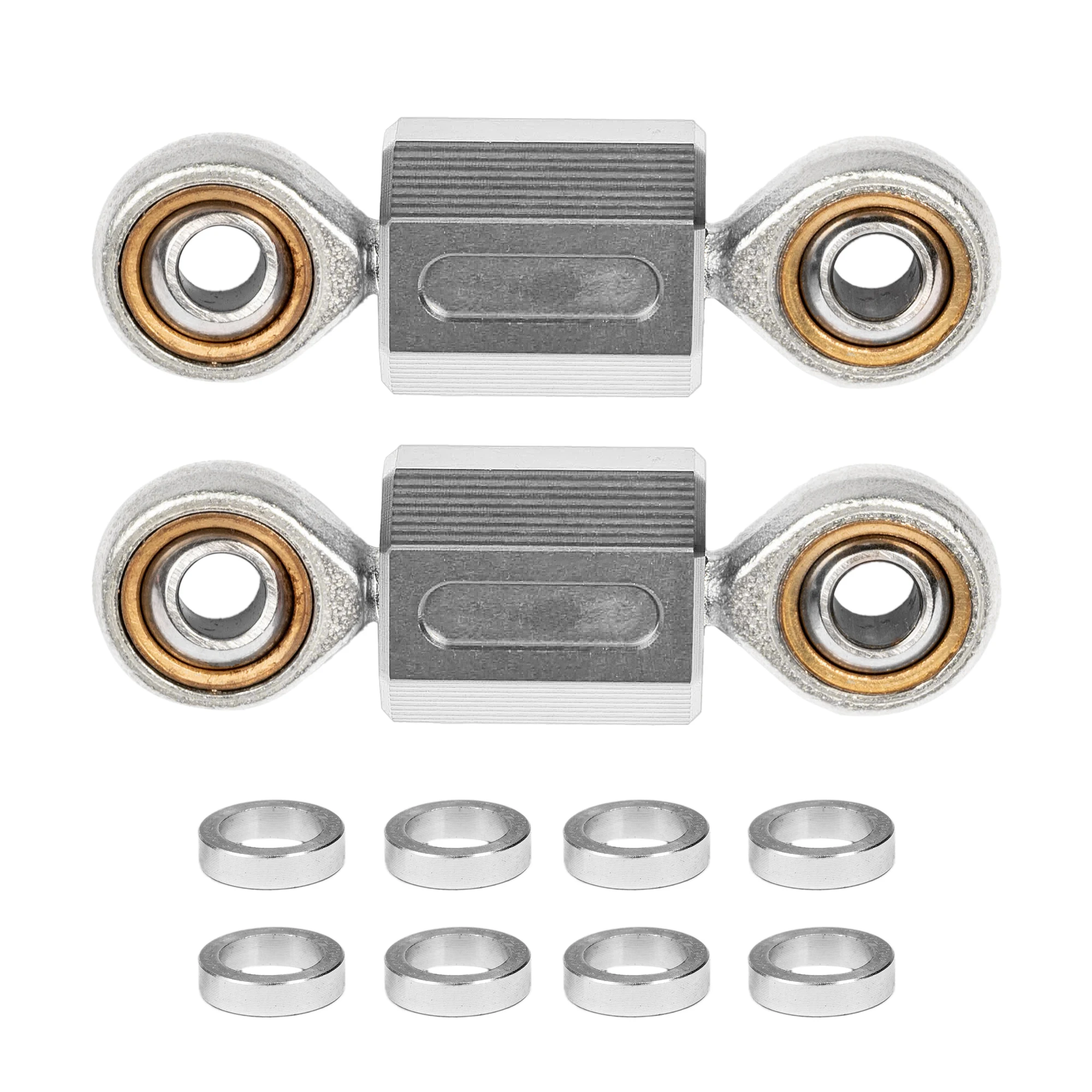 Chrome External Connecting Rod Sway Bar End Heim Joint Set Linkage Aluminum for Can-Am Spyder F3 RT ST & RS 2013+ Models - view 3