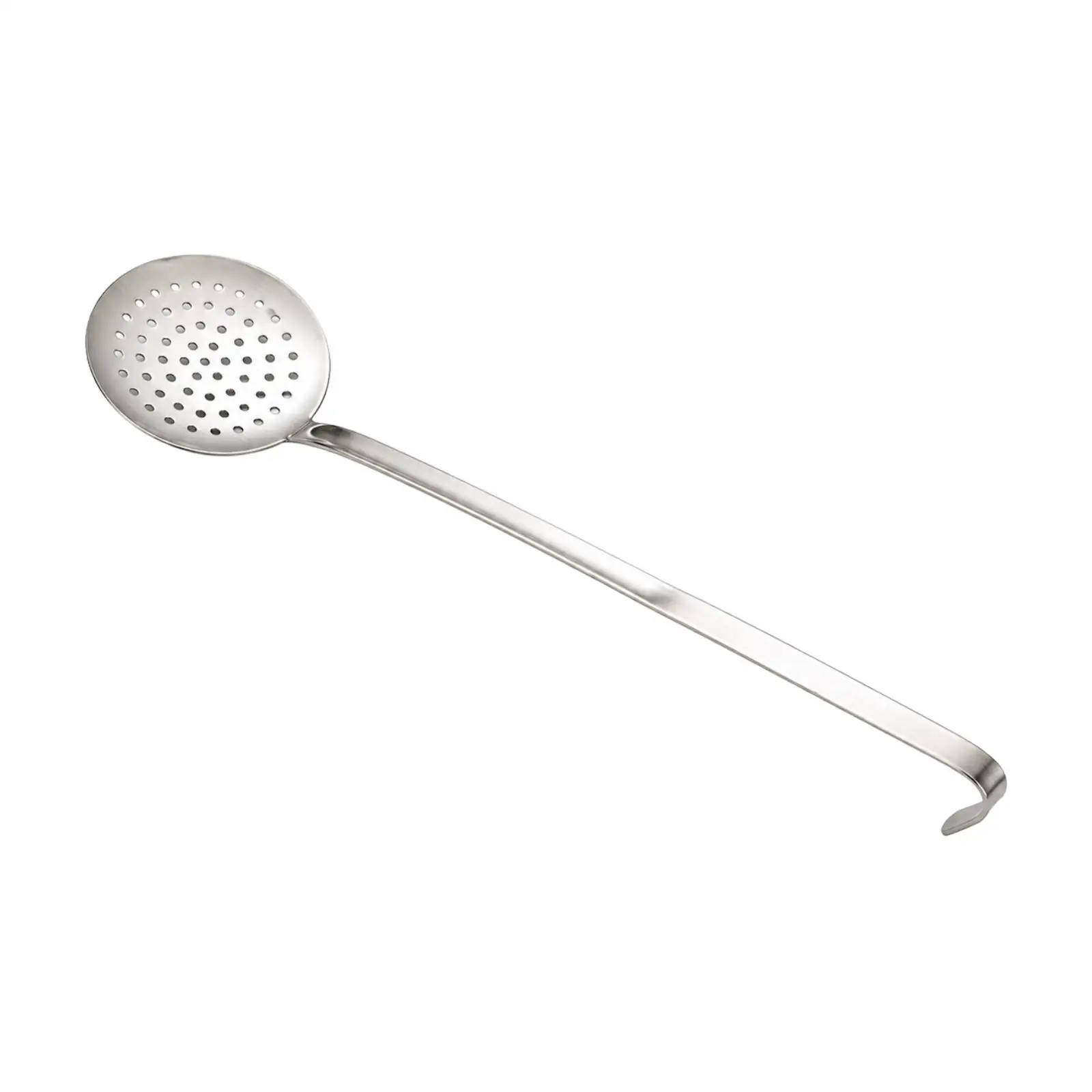Premium Stainless Steel Perforated Spoon Kitchen Strainer for Noodles Dumplings Fried Food Hot Oil Drainage