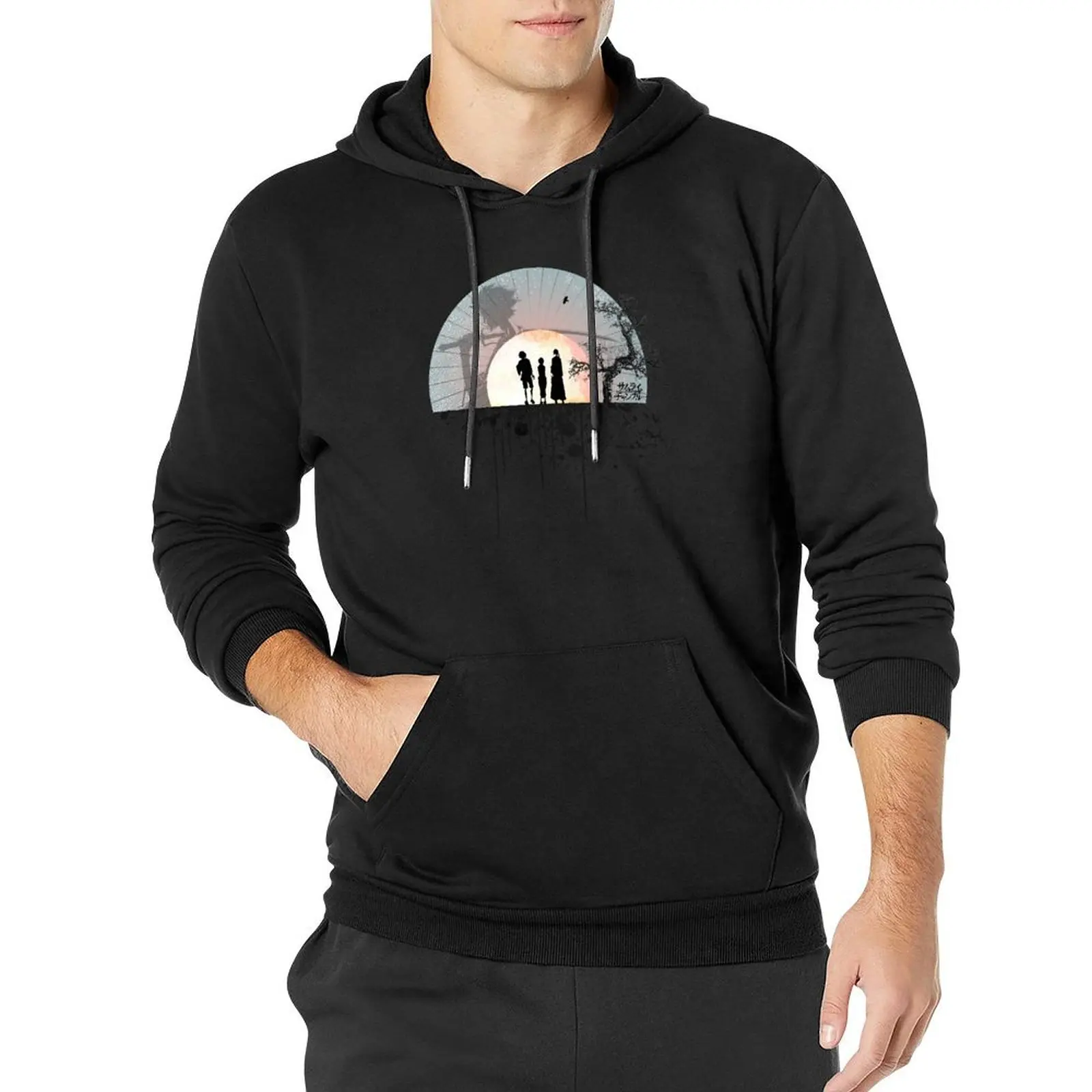 

Samurai Splatter Pullover Hoodie korean clothes men clothes clothes for men korean style pullover