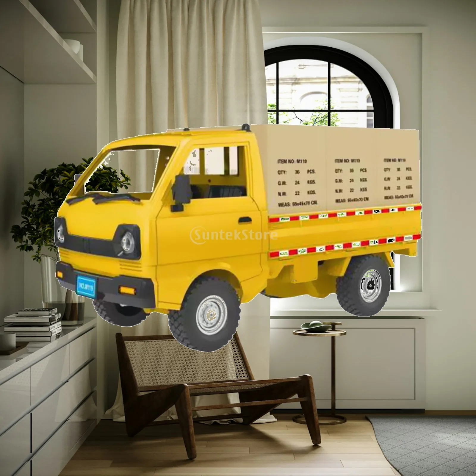 Dynamic Car Toy 1/6 Truck Educational Playset Enhancing Motor Skills Friction Powered Vehicle for Children