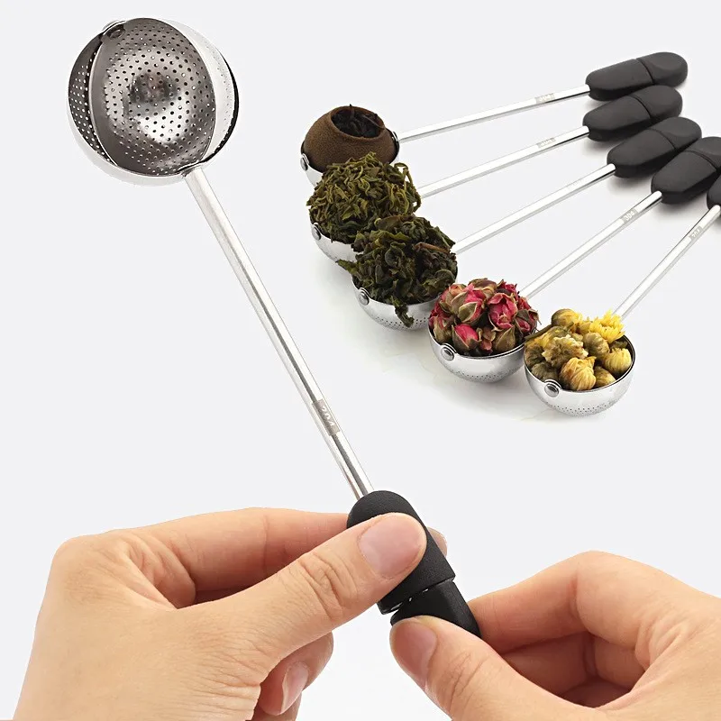 Metal Tea Bag Tea Strainer Ball Tea Infuser Filter Spice Tea Tool Accessories Reusable 304 Stainless Steel Teapot Rotatable