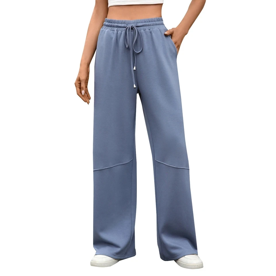 

Women's Jogger Straight Trousers Trendy Streetwear Wide Leg Sports Pants Daily Wear With Pockets Casual Jogging Sweatpants