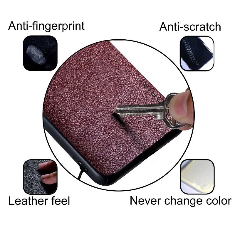 Leather Case For Sony Xperia 5 1 10 IV ACE 2 III Pro- High Grade Retro Litchi Pattern Back Cover for Xperia XZ3 XZ4 phone case