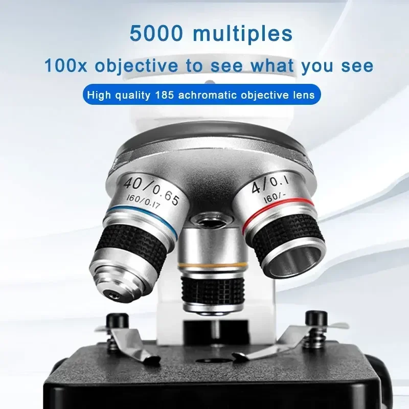 Student Hd Optics Compound Laboratory Biological Trinocular Microscope Trinocul