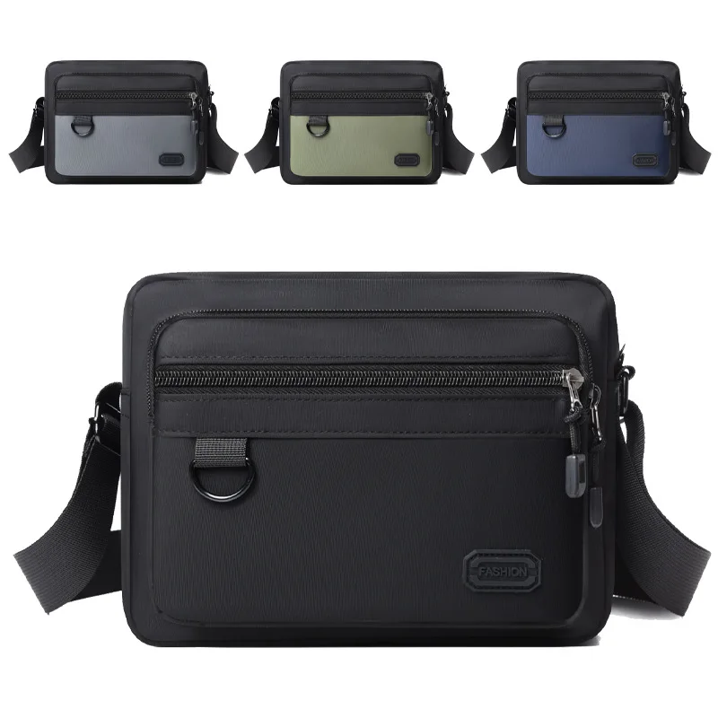 Nylon cloth men's and women's anti splashing shoulder diagonal backpack large capacity commuting shoulder backpack