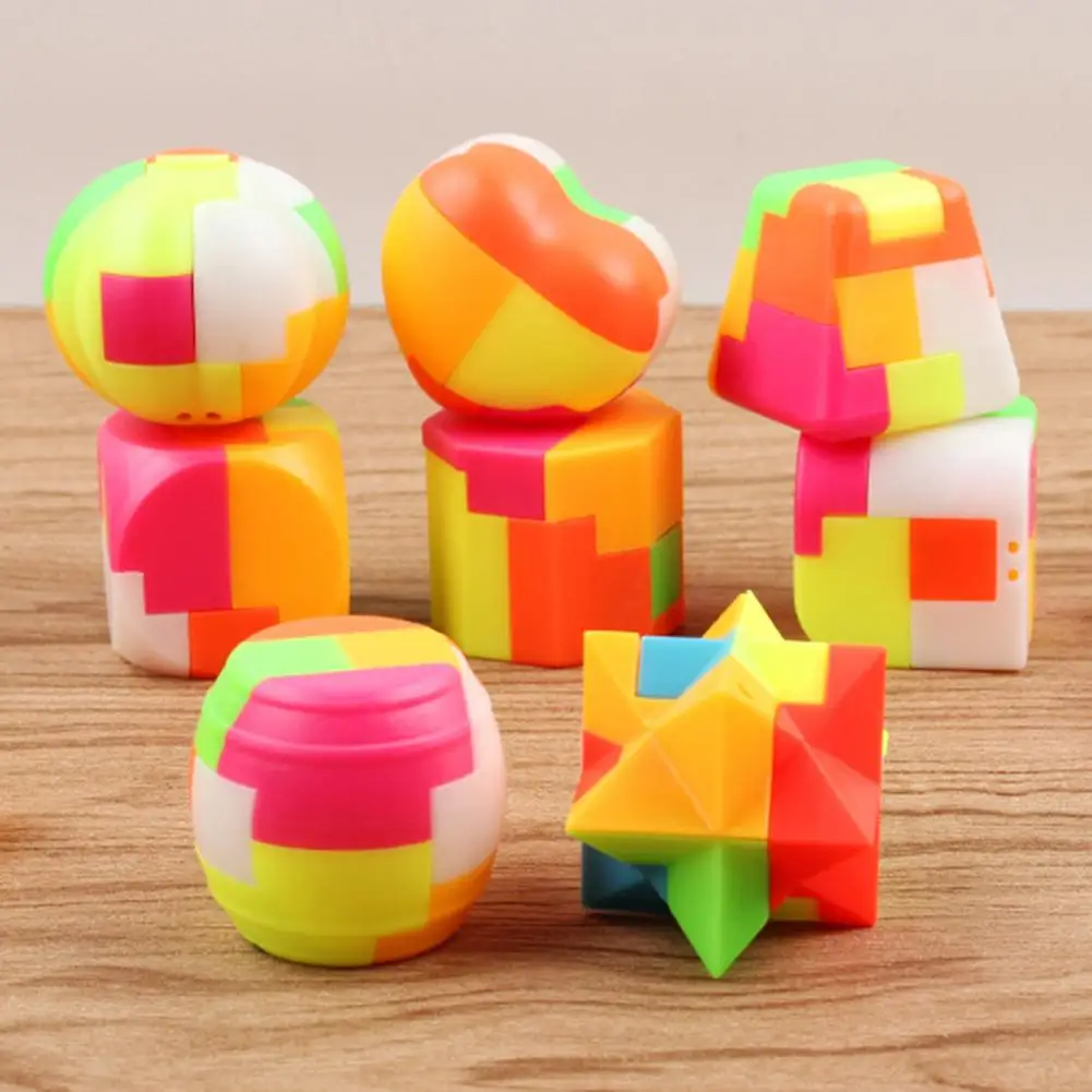 2Pcs Cube Puzzle Maze Toy Set Challenge Your Mind Fun Educational Game Multicolor Unlock Toys Children Toys