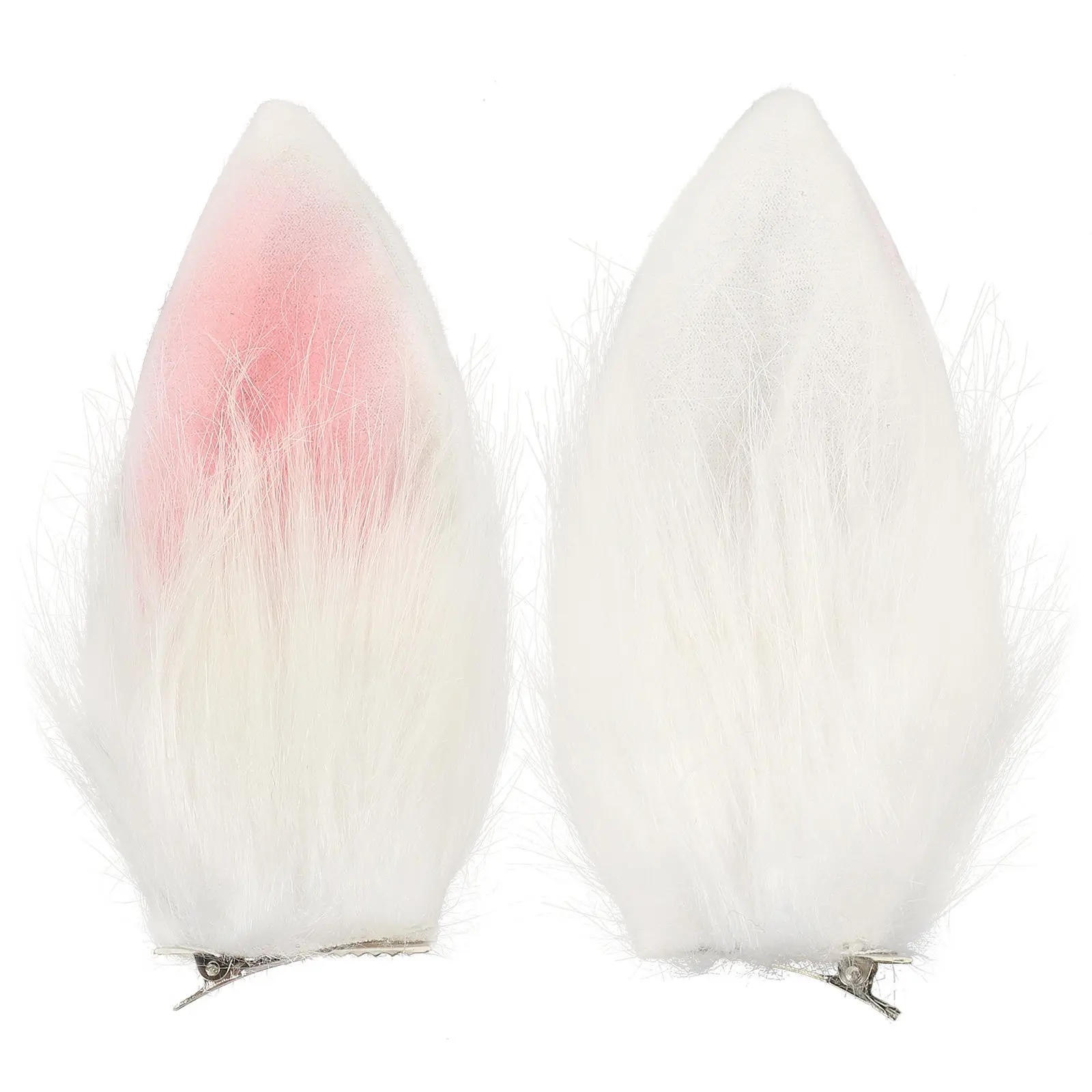 1Pair Rabbit Ear Hairpin Cute Costume Party Prop Bunny Cosplay Headwear Reusable Easter Festival Accessory