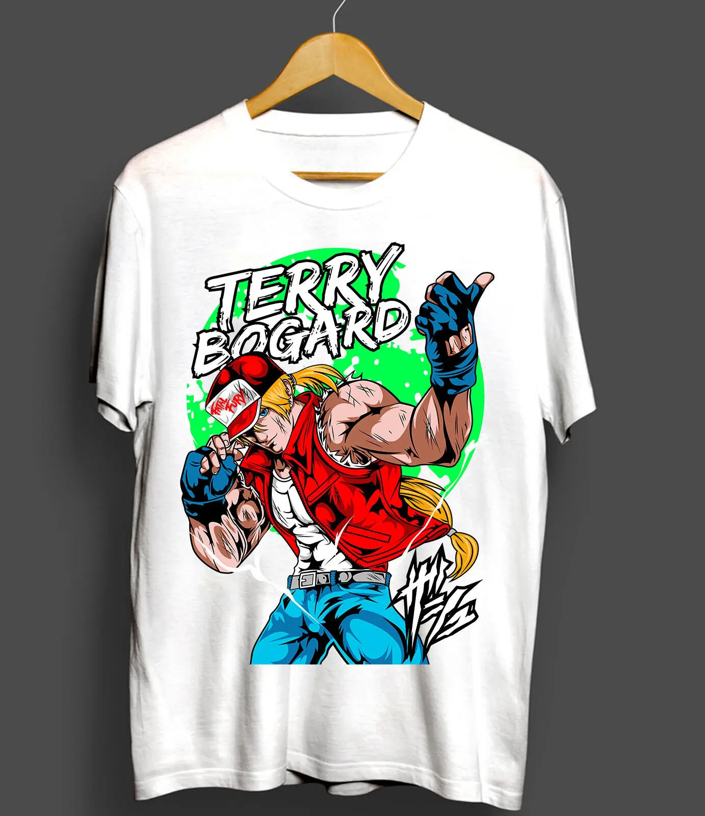 Terry Bogard Fatal Fury King Of Fighters T-Shirt Anime Funny Gift Shirt All Size