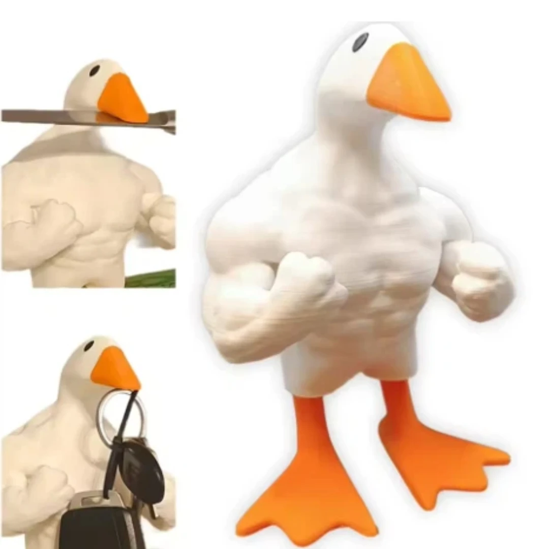 

Фигурка утки на среднем пальце, украшение для рабочего стола, креативный и забавный рождественский подарок, настольное мини-украшение, реалистичное терапевтическое развлечение