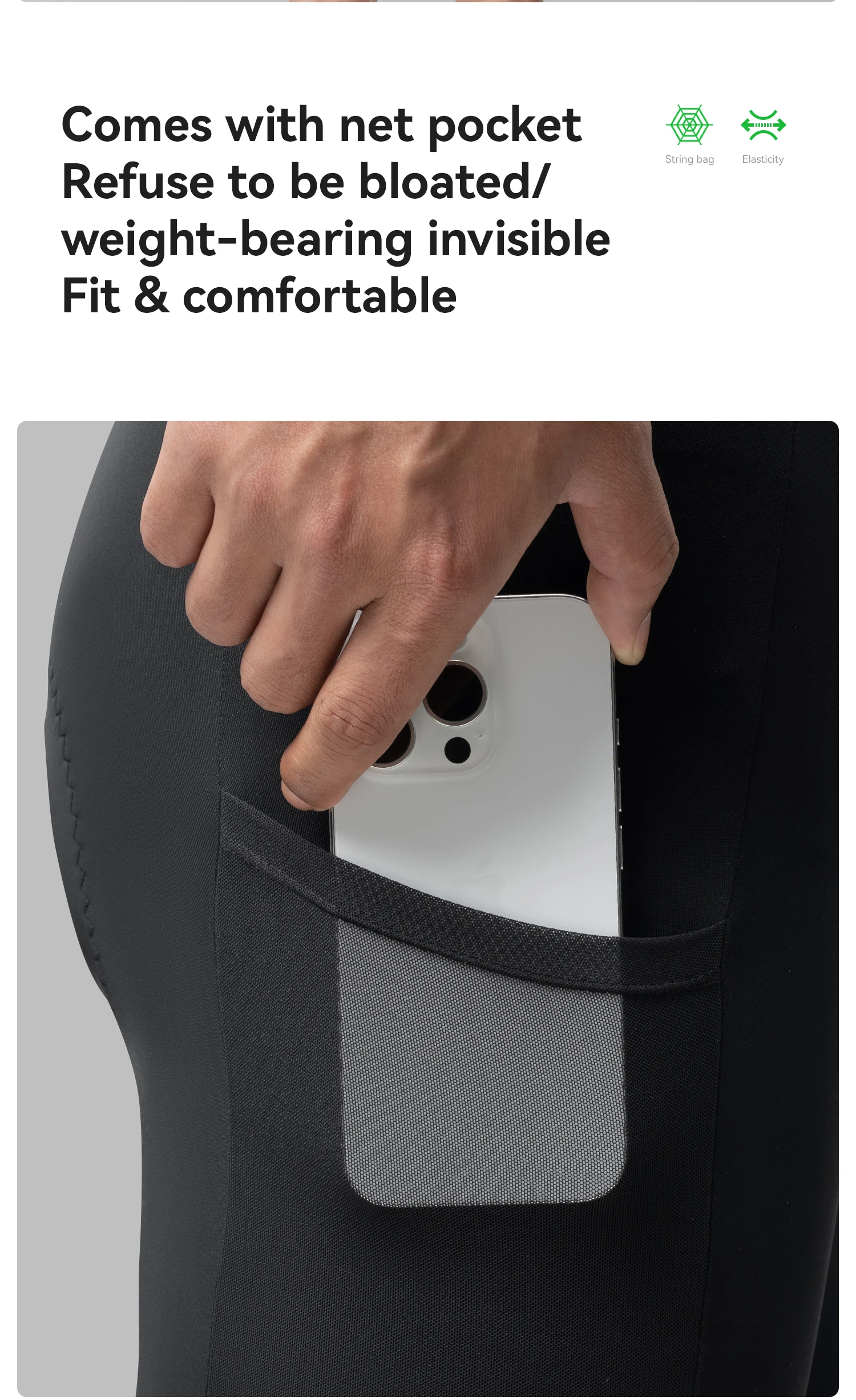 ROCKBROS Fahrrad-Trägerhose Nahtlos Herren Fahrradhose 6 Stunden 500 km Fahrt Sommer MTB Rennradhose Pufferzone Fahrrad-Tights – Detail 5