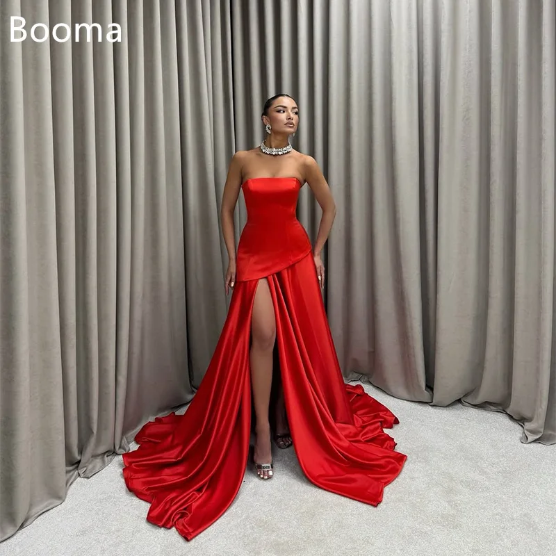 Booma Sukienki Wieczorowe Długie Proste w Linii A Bez Rękawów na Cienkich Ramiączkach Eleganckie Suknie Balowe dla Kobiet Szyte na Miarę 2025