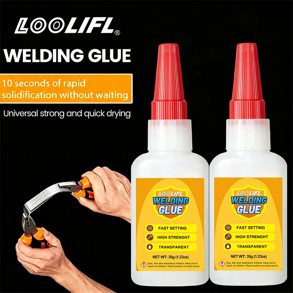 Super Glue 502 Instant Adhesive. Fast-Drying Glue. Office Glue Replacement Glue Stick. Transparent and Odorless. High-Strength Instant Glue. Dries Quickly in 3 Seconds. Strong Bonding. Suitable for Metal, Plastic, Rubb