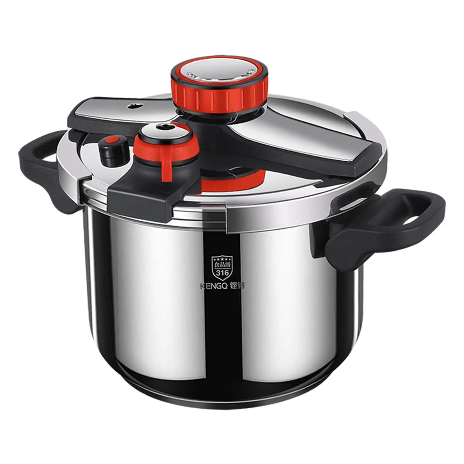 Pressure Cooker Cooking Pot Opening and Closing Deep Pressure Pan Stainless Steel for Camping Commercial Kitchen Outdoor Home