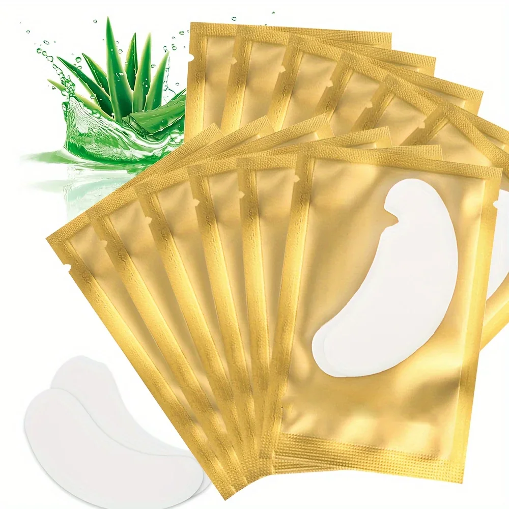 100PCS Hydrogel Patches Eyelash Extension Patch Eyelashes Patch Lash Extension Supplies Under Eye Patches Eye Pads Patch