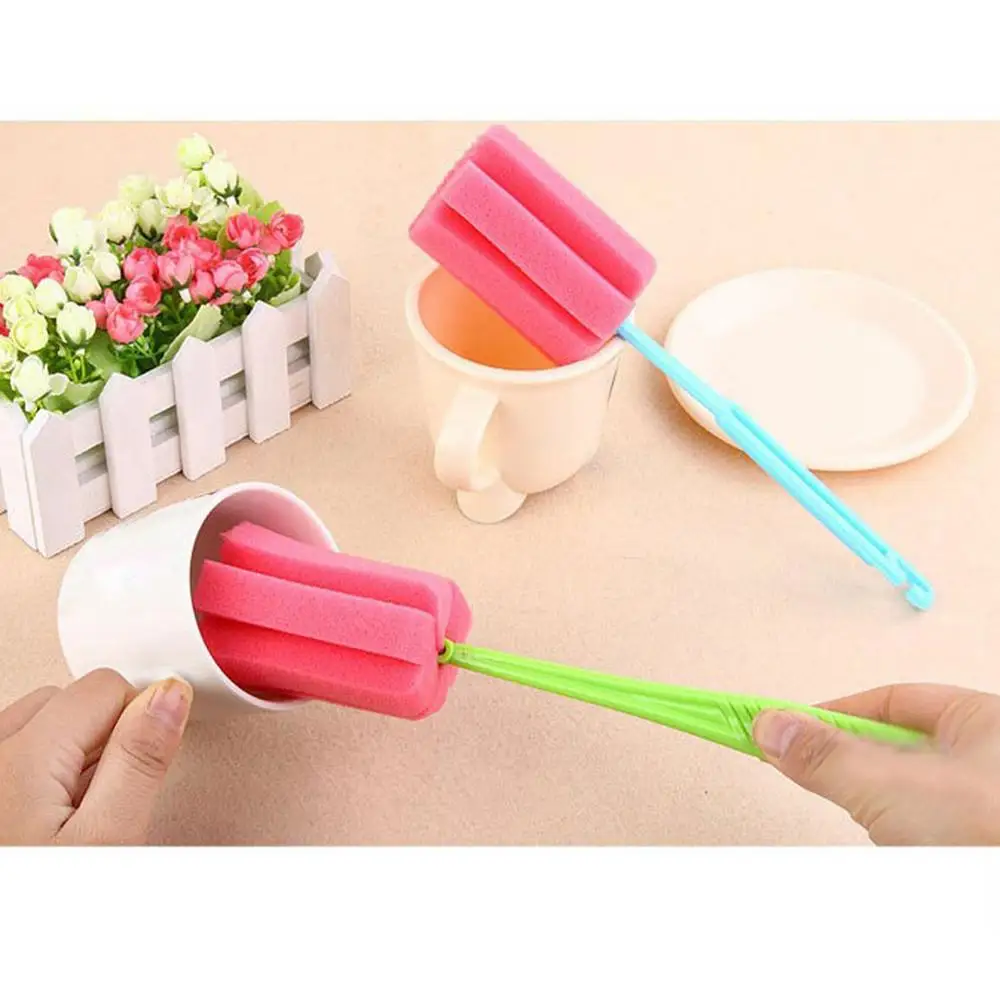 Kitchen Cleaning Tool Durable Versatile Sturdy Top-selling User-friendly New Arrival Cup Brush For Wineglass Bottle Sponge Brush