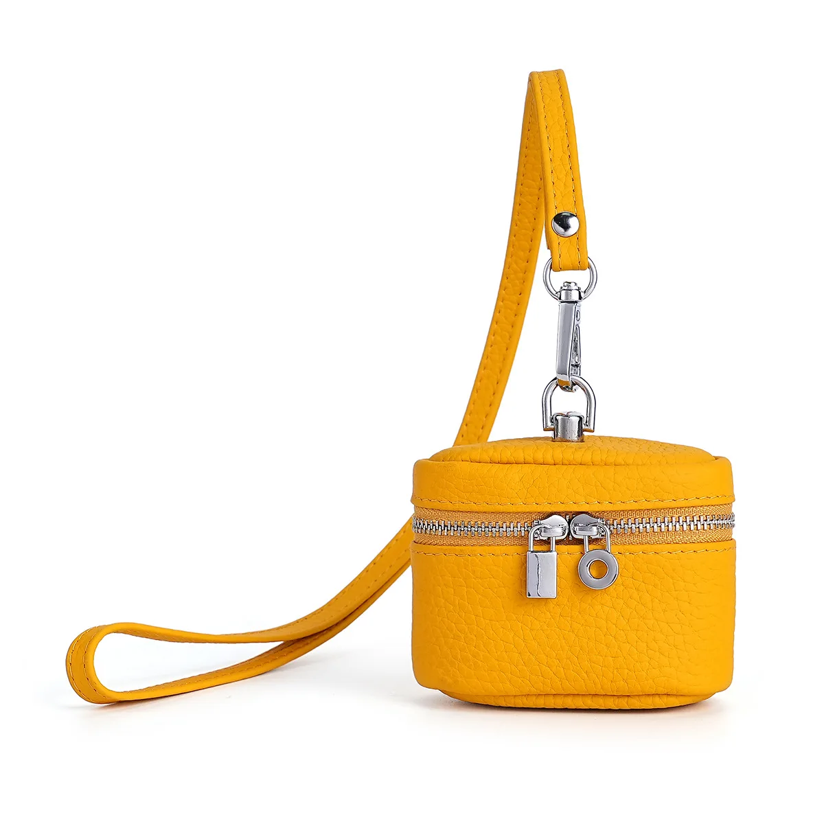 

Женский кошелек премиум-класса из натуральной кожи, мини-чехол с крючком, подвесной органайзер для губной помады, кошелек для мелочи, прочная маленькая сумка для хранения