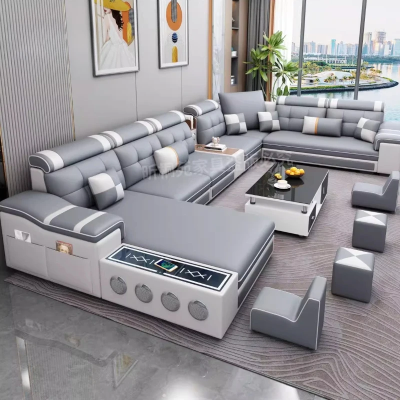

Living Room Gray Sofa Sectional Lazy Luxury Modern Sofa Minimalist Floor Salas Y Sofas Muebles Economicos Home Accessories