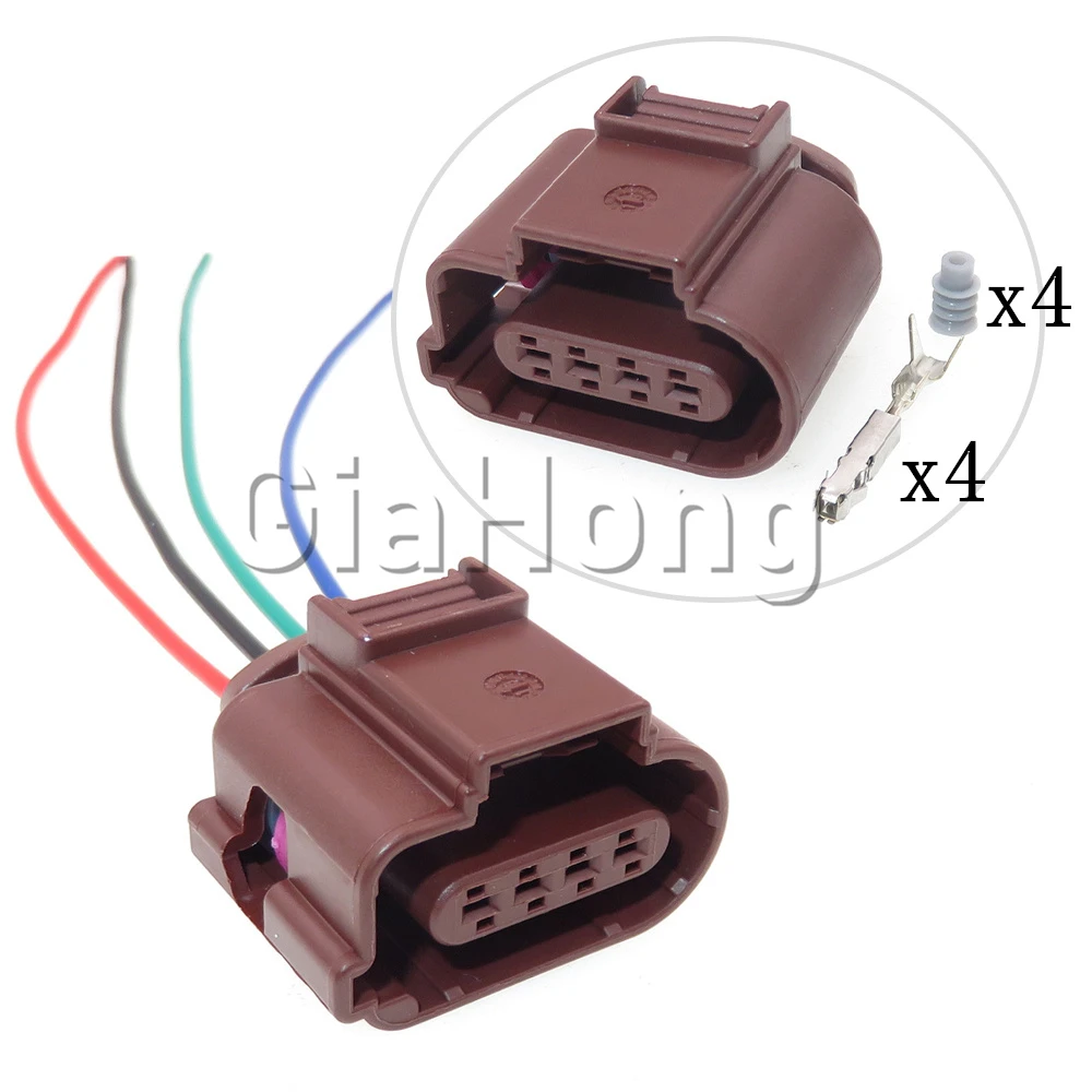 1 Set 4 Way 8K0973704A Starter Car Wire Connector 8K0 973 704A Auto Accessories For VW Audi Lavida Intake Pressure Oxygen Sensor