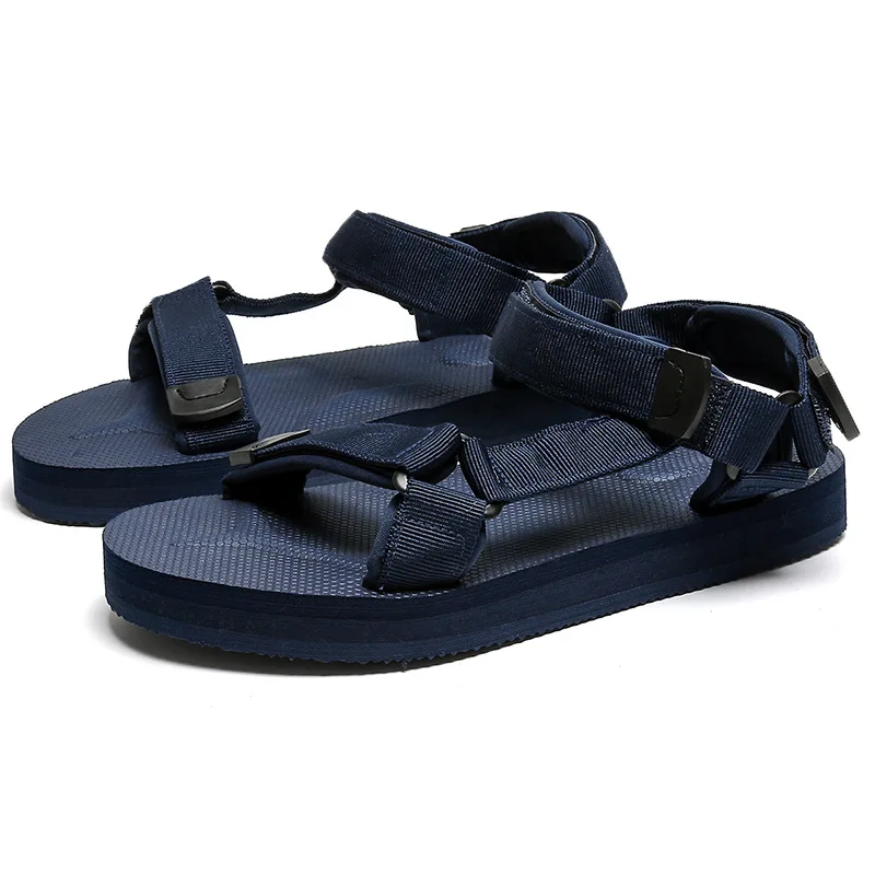 New Summer Men Shoes Classic Men Soft Sandals Breathable Roman Style Male Canvals Beach Sandals Water Shoes Large Size 46