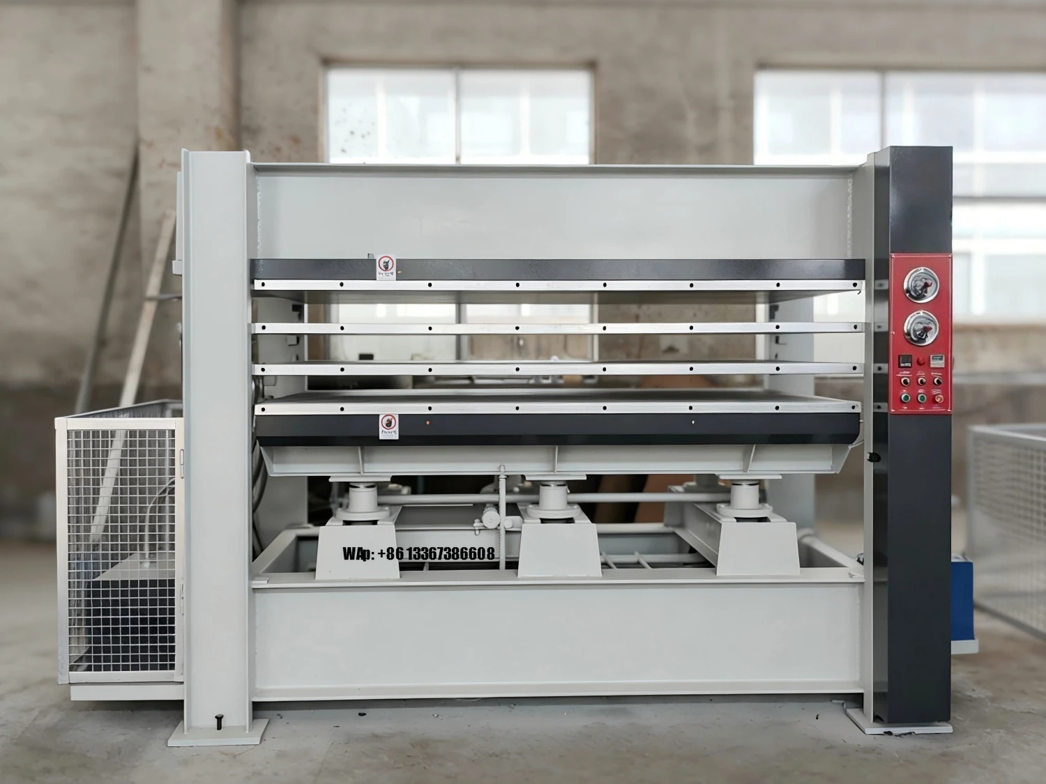 Woodworking Machine Veneer Panel Flat Cabinet Door Three Layer Hot Press Machine Wood Furniture Multi Layer Hydraulic Hot Press