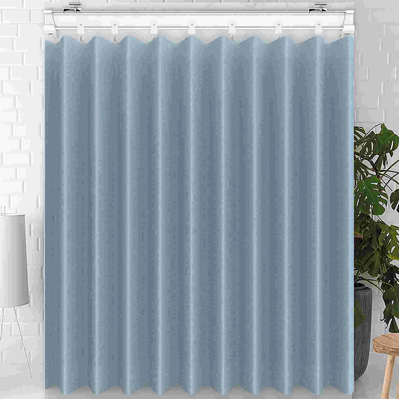 30 Pcs Curtain Track Gliders Reusable Plastic Iron Rollers Smooth Silent Easy Install Remove Hooks Suitable Curtains