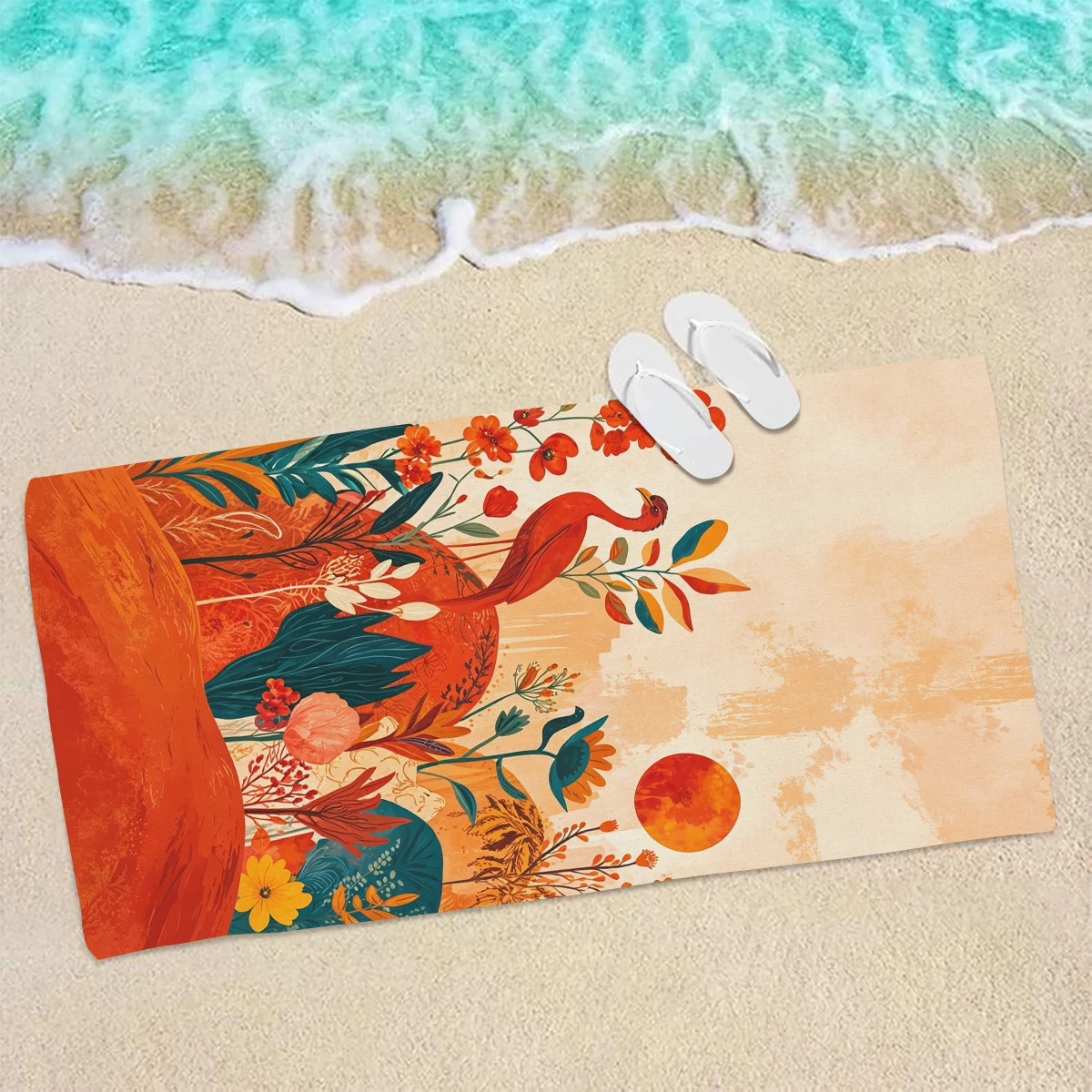 Versatile Polyester Beach Towel - Ideal for Swimming, Fitness, Camping, Yoga, Travel and Beach Activities