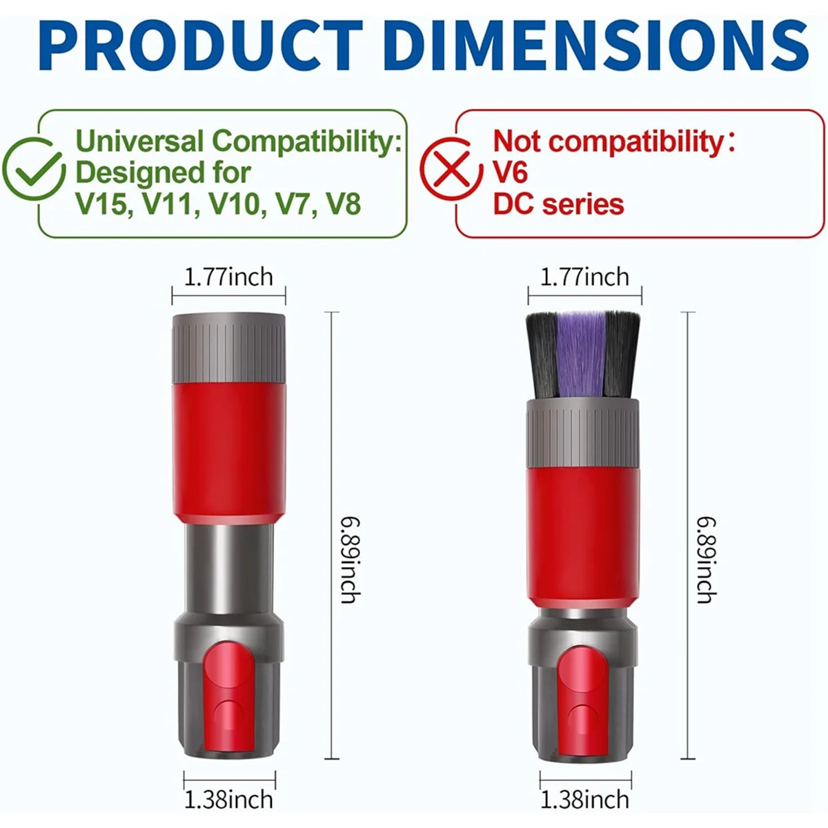 Детали для пылесоса Набор для уборки дома для V15 V11 V10 V7 V8, Инструмент для матраса, Жесткая щетка, Насадка с мягкой щетиной, Щелевой инструмент
