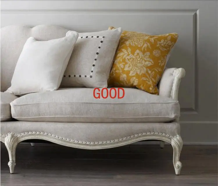 Американский тканевый диван для большой и маленькой квартиры, Одноместный, трехместный диван для гостиной, комбинированный диван из массива дерева