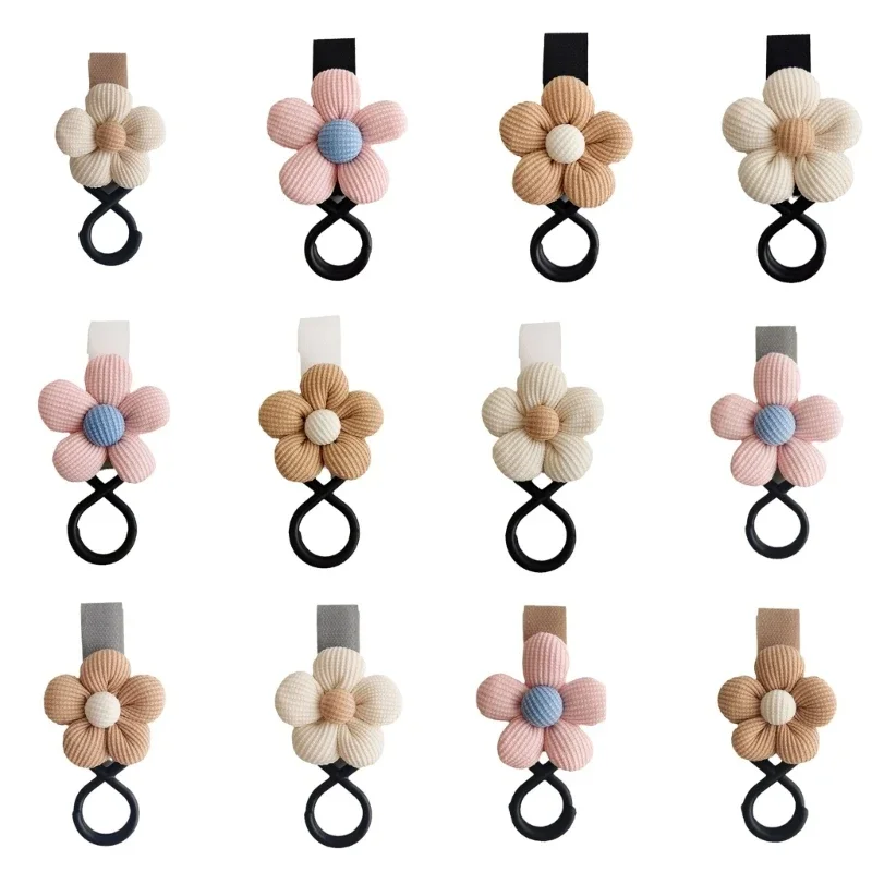 Baby Kinderwagen Haken Süße Blume Kinder Warenkorb Regenschirm Hängen Tasche Lagerung Schleife Haken Infant Liefert Lagerung Zubehör – Detail 1