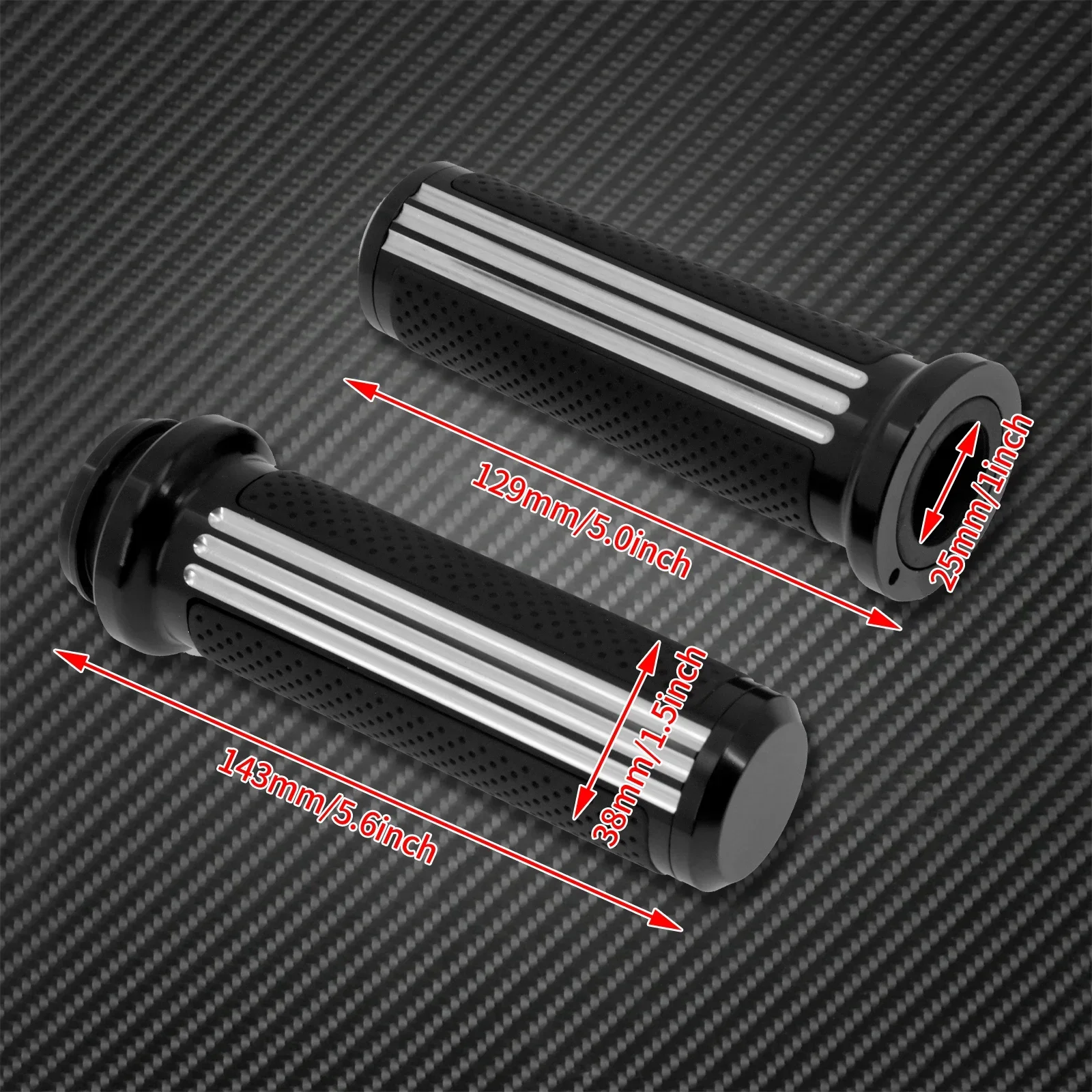 Motorcycle 1\'\' 25mm Electronic Throttle Handle Bar Hand Grips Handle Grip CNC For Harley Touring Electra Glide Softail Fat Boy